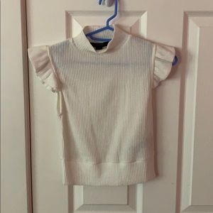 white crop top